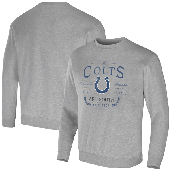 Men's Indianapolis Colts Gray Darius Rucker Collection Pullover Sweatshirt